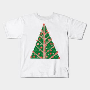 Mod Christmas Tree Kids T-Shirt